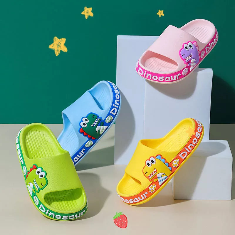 Non-slip Rubber Slippers Dinosaur for Children Multi-variant-0